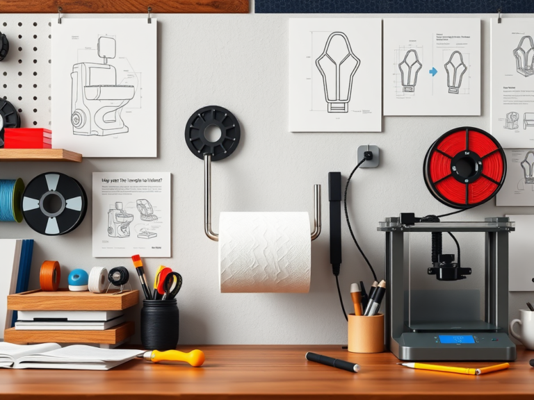 3d print toilet paper roll