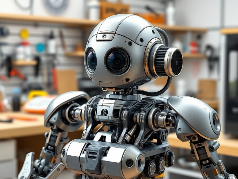 3d printed drawing a robot with a cam