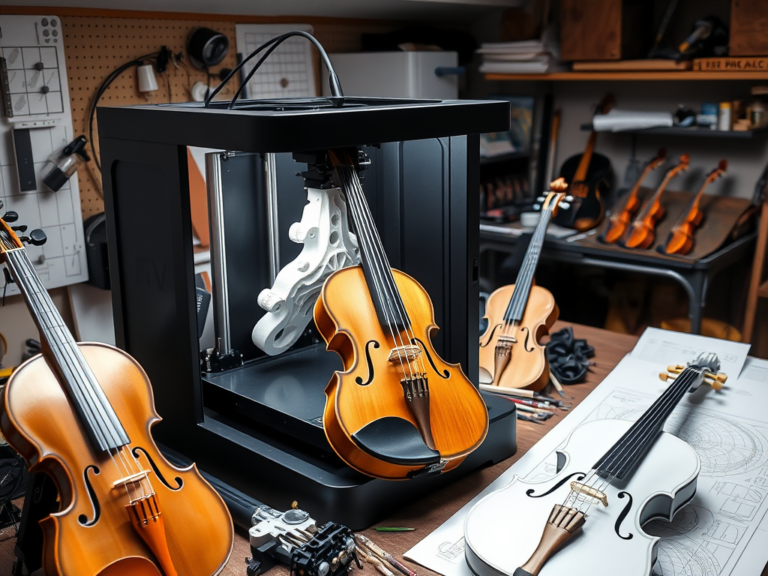 3d printed electric viola