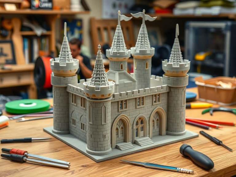 3d printed simpal castle